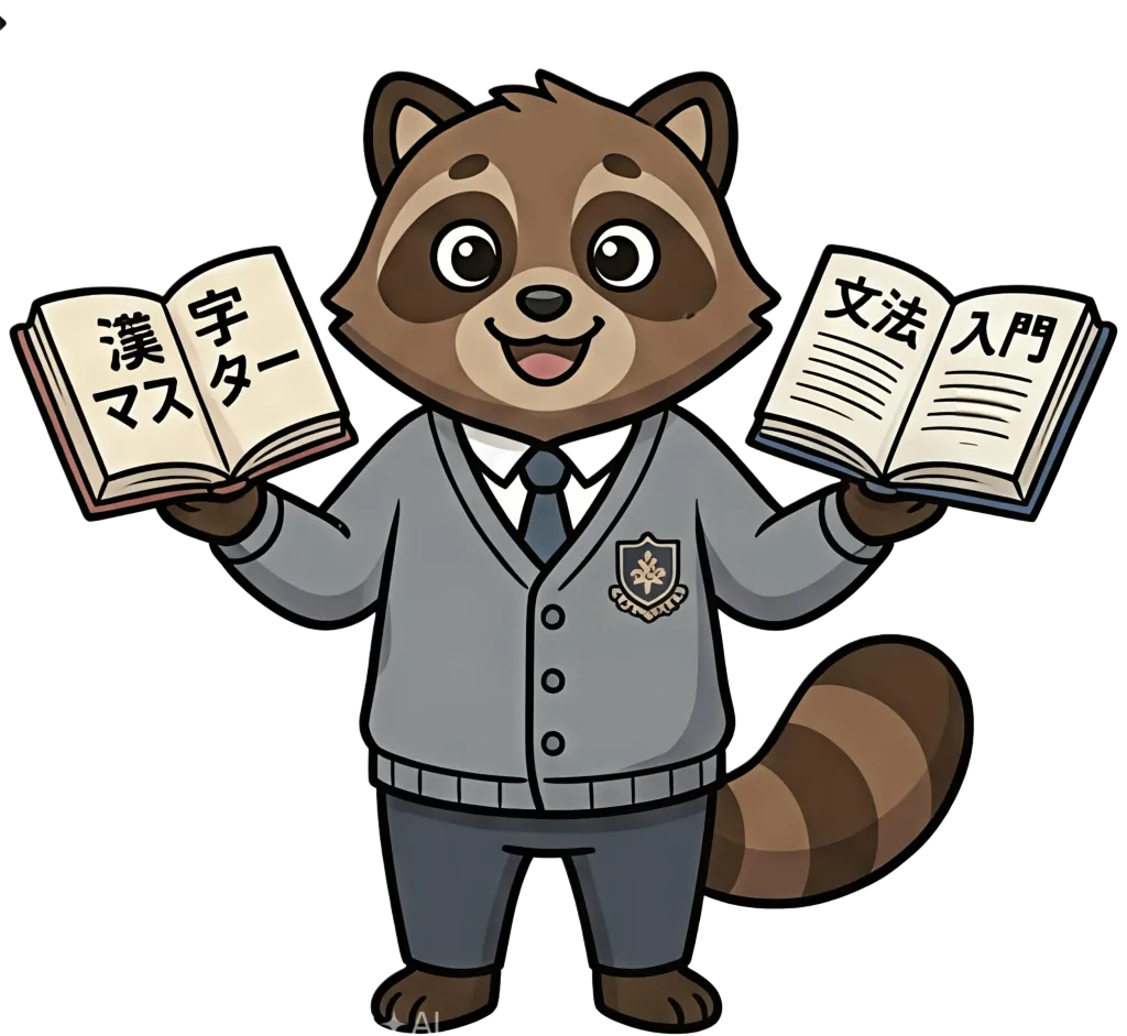 Hana, the Yomimaru mascot, reading