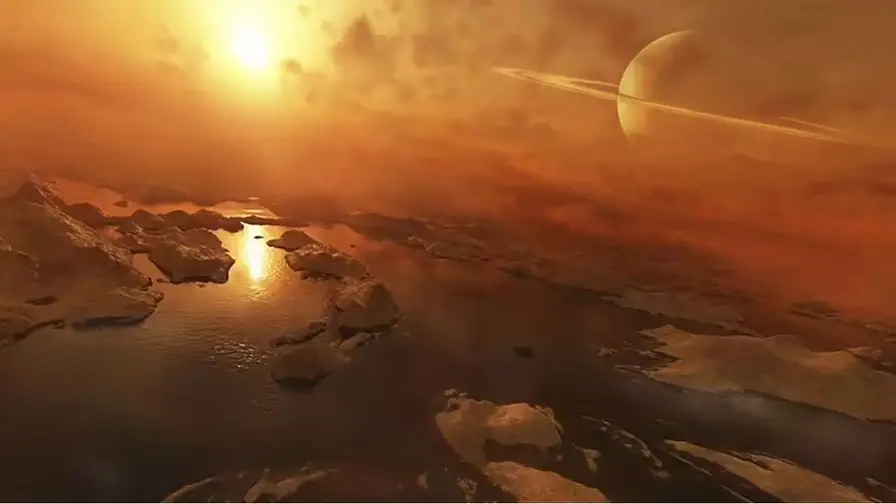 Unknown Substances Discovered on Saturn's Moon Titan and Pluto: Possible Organic Materials for Life cover